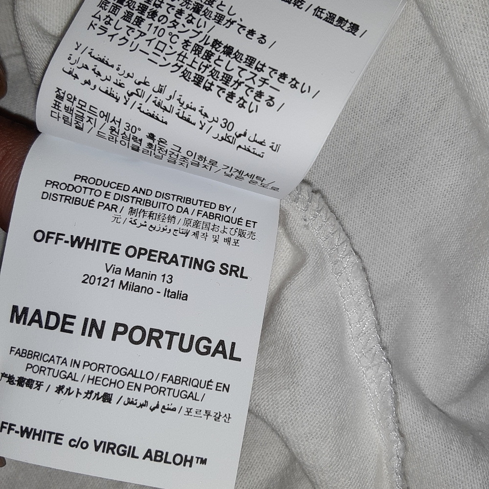 NWT MEN'S OFF-WHITE TAPE ARROWS T-SHIRT - Picture 2 of 13